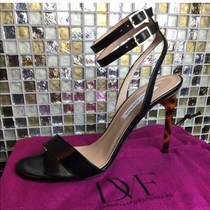 DVF black heels- brand new!